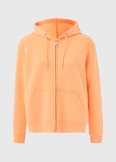 Orange Zip Up Hoodie