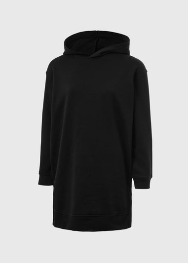 Black Longline Hoodie