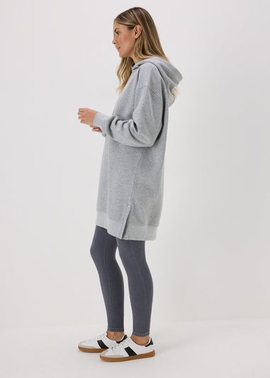 Grey Longline Hoodie