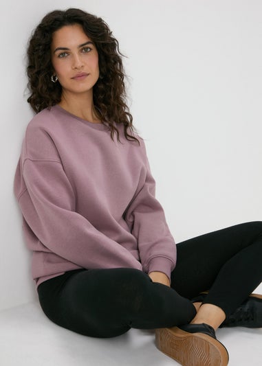 Purple Longline Sweatshirt