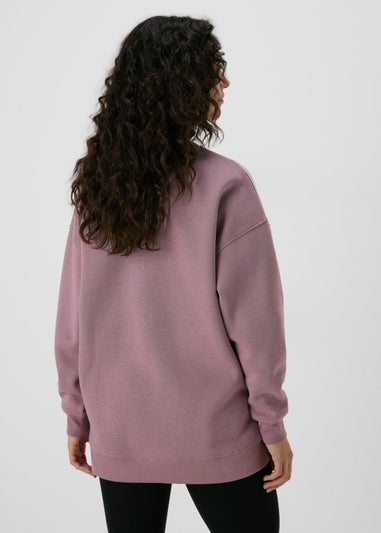 Purple Longline Sweatshirt