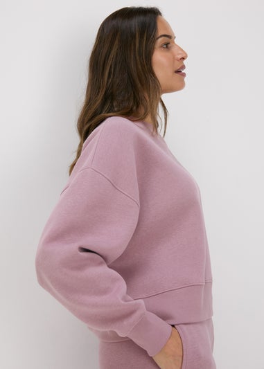 Purple Oversized Sweatshirt