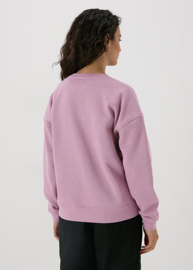 Purple Soho Print Sweatshirt