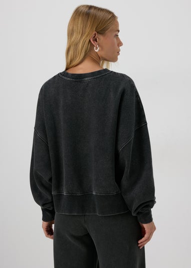 Charcoal Acid Wash Sweatshirt