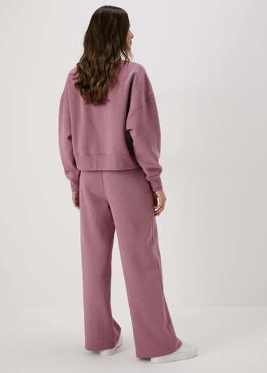 Purple Wide Leg Jogging Bottoms