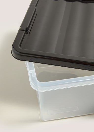 Black Lid Storage Box (12L)