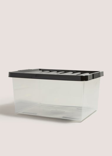 Black Lid Storage Box (27 Litres)