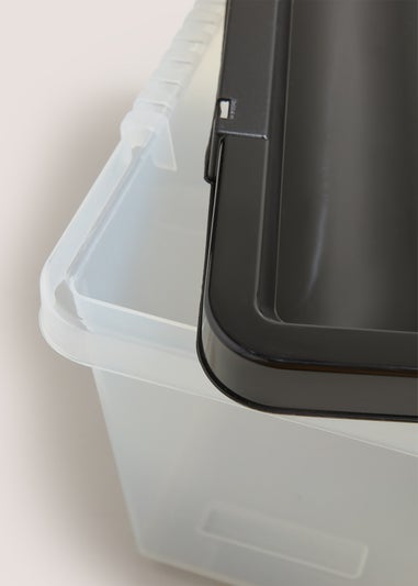 Black Lid Storage Box (27 Litres)