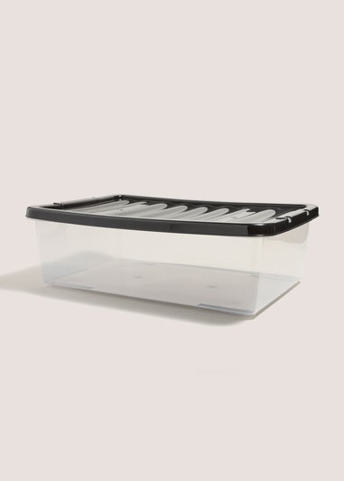 Black Lid Storage Box (32 Litres)