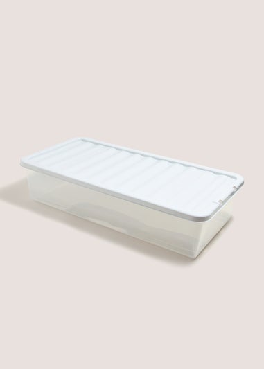 Grey Lid Under Bed Storage Box (42 Litres)