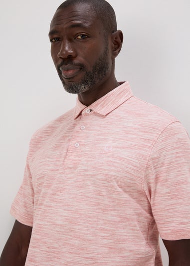 Lincoln Pink Space Dye Polo Shirt