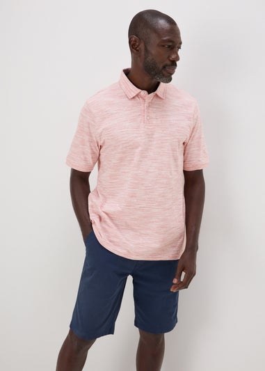 Lincoln Pink Space Dye Polo Shirt