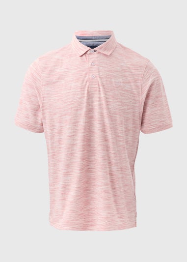 Lincoln Pink Space Dye Polo Shirt