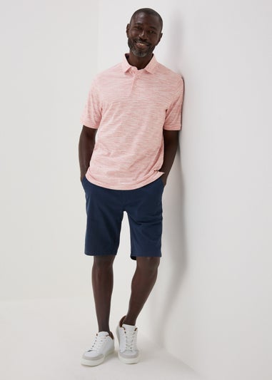 Lincoln Pink Space Dye Polo Shirt