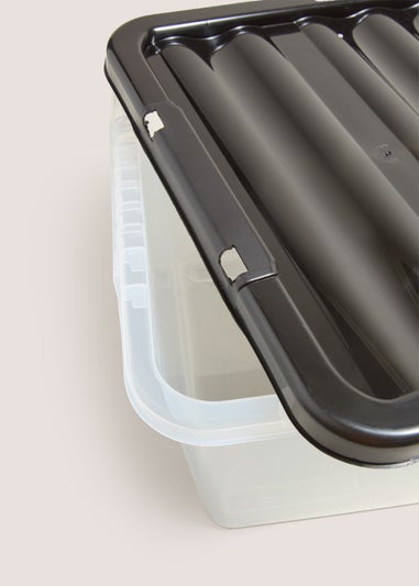 Black Lid Storage Box (45 Litres)