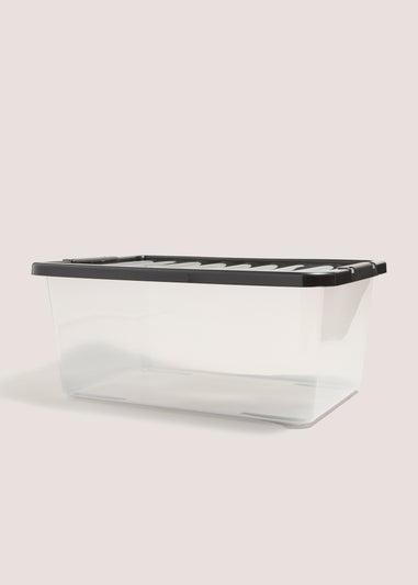 Black Lid Storage Box (45 Litres)