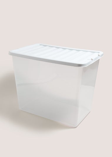 White Lid Storage Box (80 Litres)