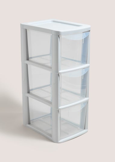 Grey Small Drawer Tower