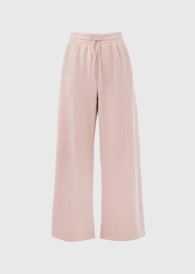 Pink Wide Leg Jogging Bottoms