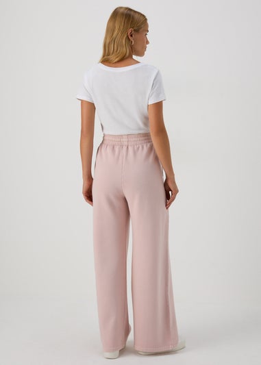 Pink Wide Leg Jogging Bottoms