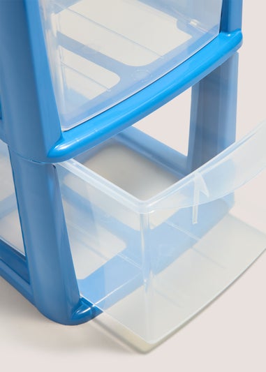 Blue Small Drawer Tower