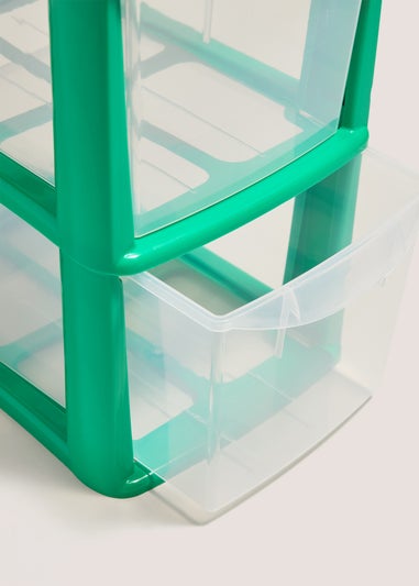 Green Small Drawer Tower