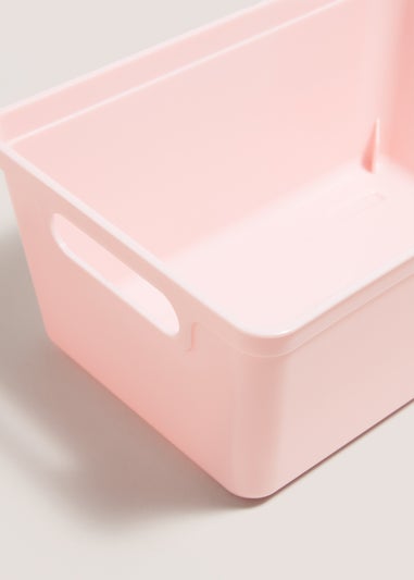 Pink Small Storage Tray (25cm x16.5cm x11.5cm)