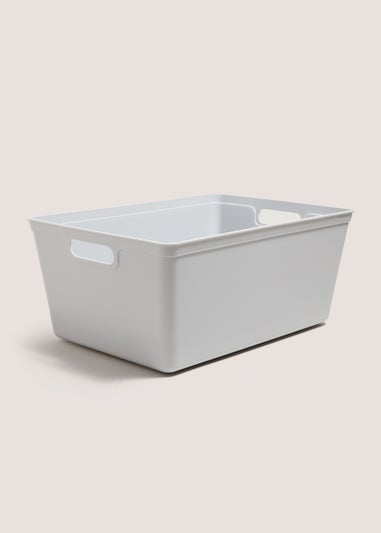 Grey Large Storage Tray (35.5cmx24.7cmx15.5cm)