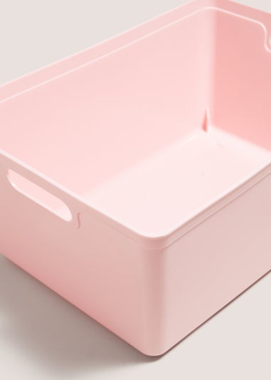 Pink Large Storage Tray (35.5cmx24.7cmx15.5cm)