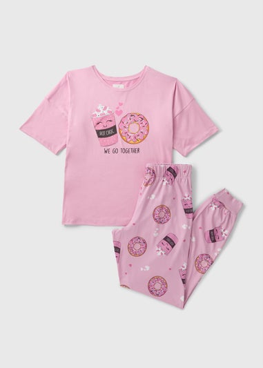 Pink Donut Pyjama Set