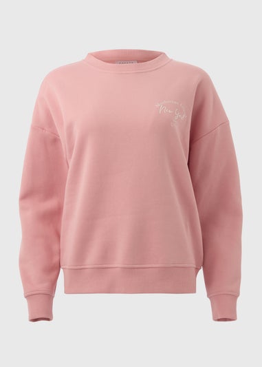 Pink Print Sweatshirt