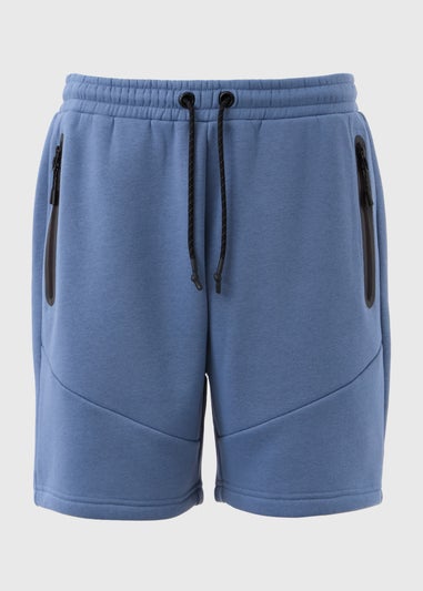 US Athletic Blue Panel Jogger Shorts