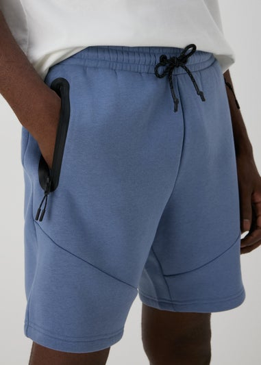 US Athletic Blue Panel Jogger Shorts