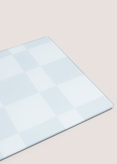 Small Grey Checked Chopping Board (30cmx20cm)