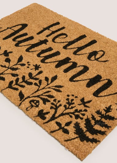 Hello Autumn Slogan Doormat