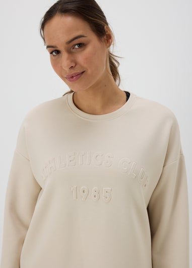 Souluxe Stone Slogan Sweatshirt