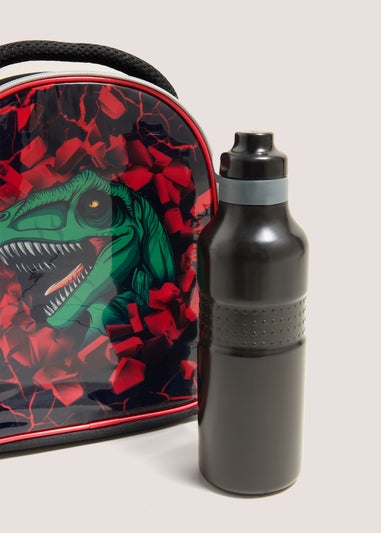 Jurassic Park Black Lunch Bag & Bottle