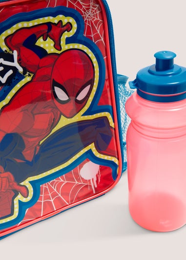 Marvel Spiderman Red Lunch Bag & Bottle