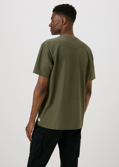 Khaki Textured T-Shirt