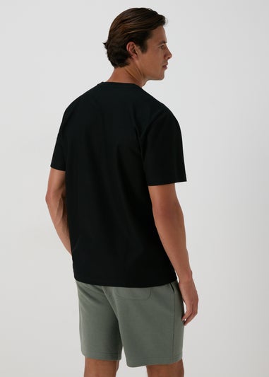 Black Textured T-Shirt