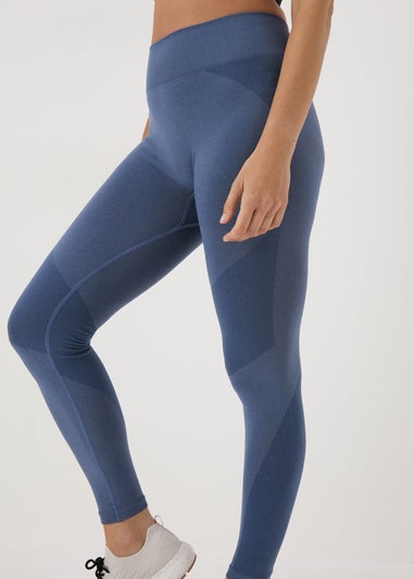 Souluxe Blue Seamless Sports Leggings