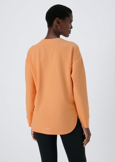 Souluxe Orange Slogan Sweatshirt