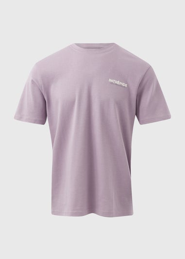 Purple Slogan T-Shirt