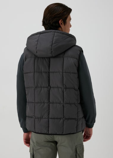 Charcoal Hooded Gilet