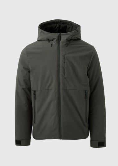 Dark Green Technical Parka Jacket