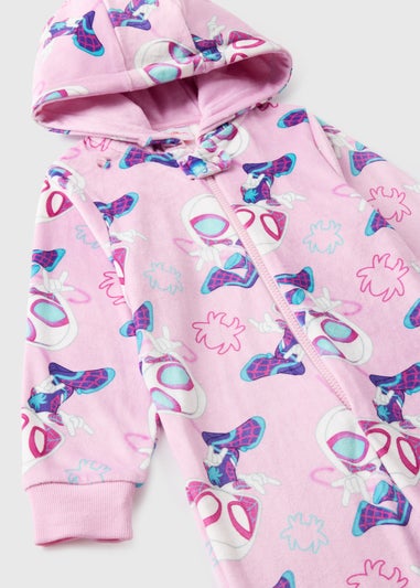 Marvel Kids Pink Ghost Spider Onesie (1-7yrs)