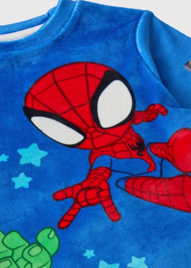 Marvel Kids Blue Spidey & Friends Fleece Twosie (1-7yrs)