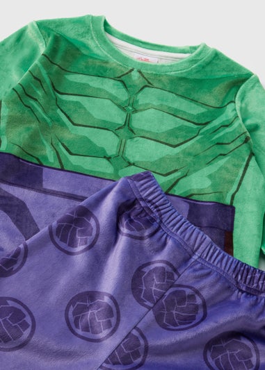 Marvel Boys Green Hulk Fleece Pyjama Set (3-9yrs)