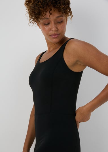 Souluxe Black Short Unitard