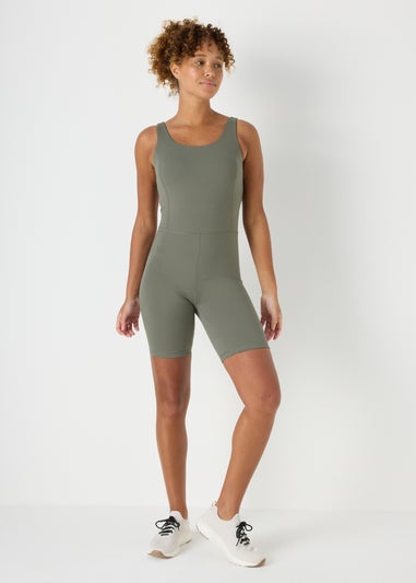 Souluxe Khaki Short Unitard